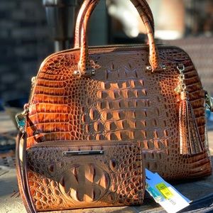 SOLD!!!!!!!!!Brahmin Sydney Toasted Almond Satchel